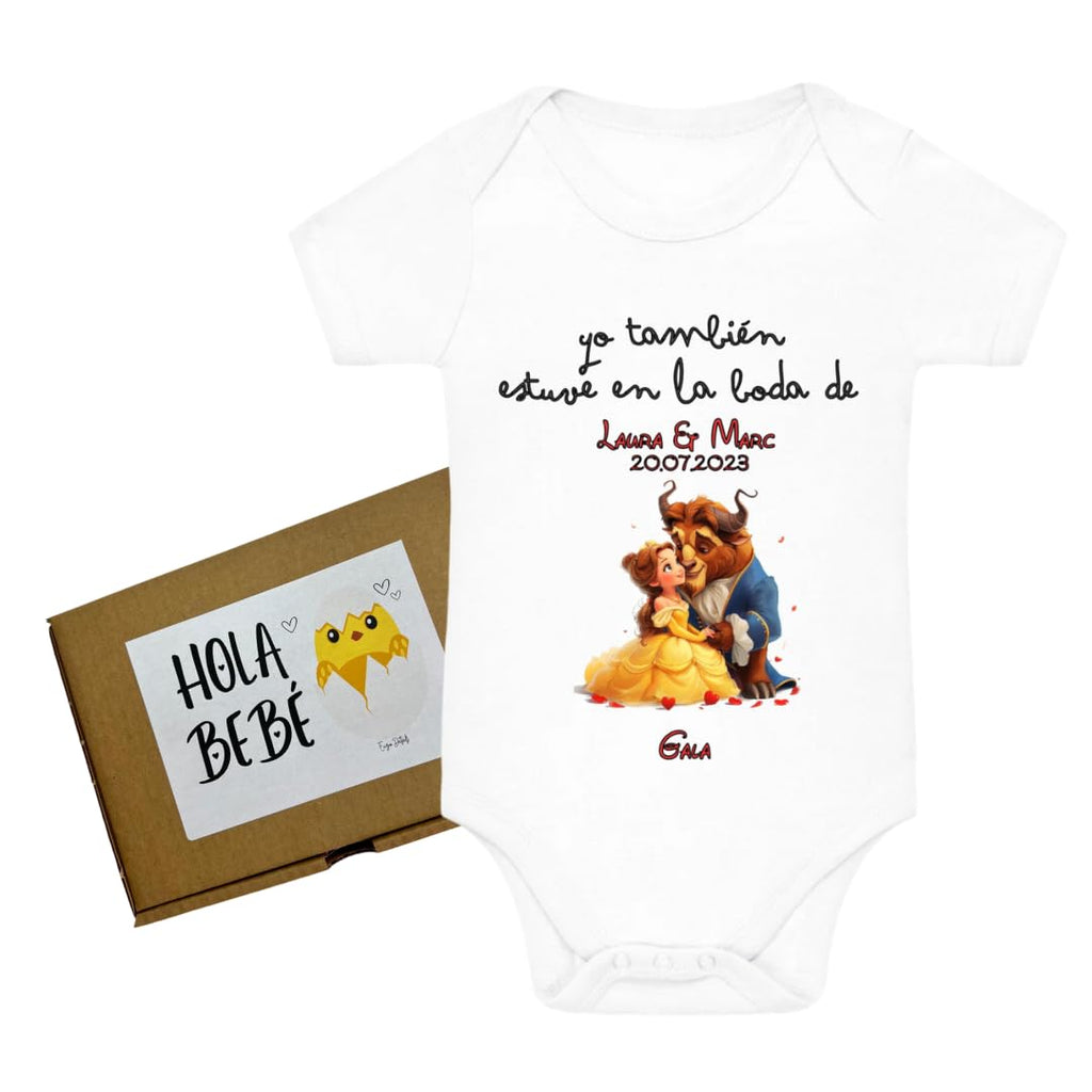 Body bebé personalizado Boda Disney