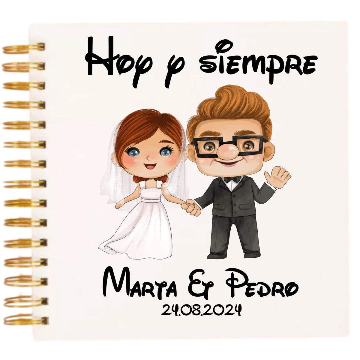 Libro de firmas personalizado Boda Disney