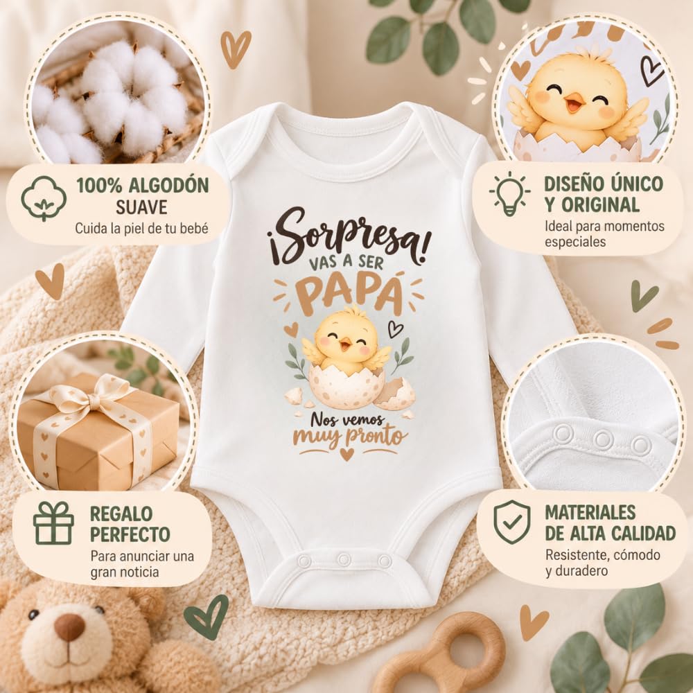 Body bebé Vas a ser papá