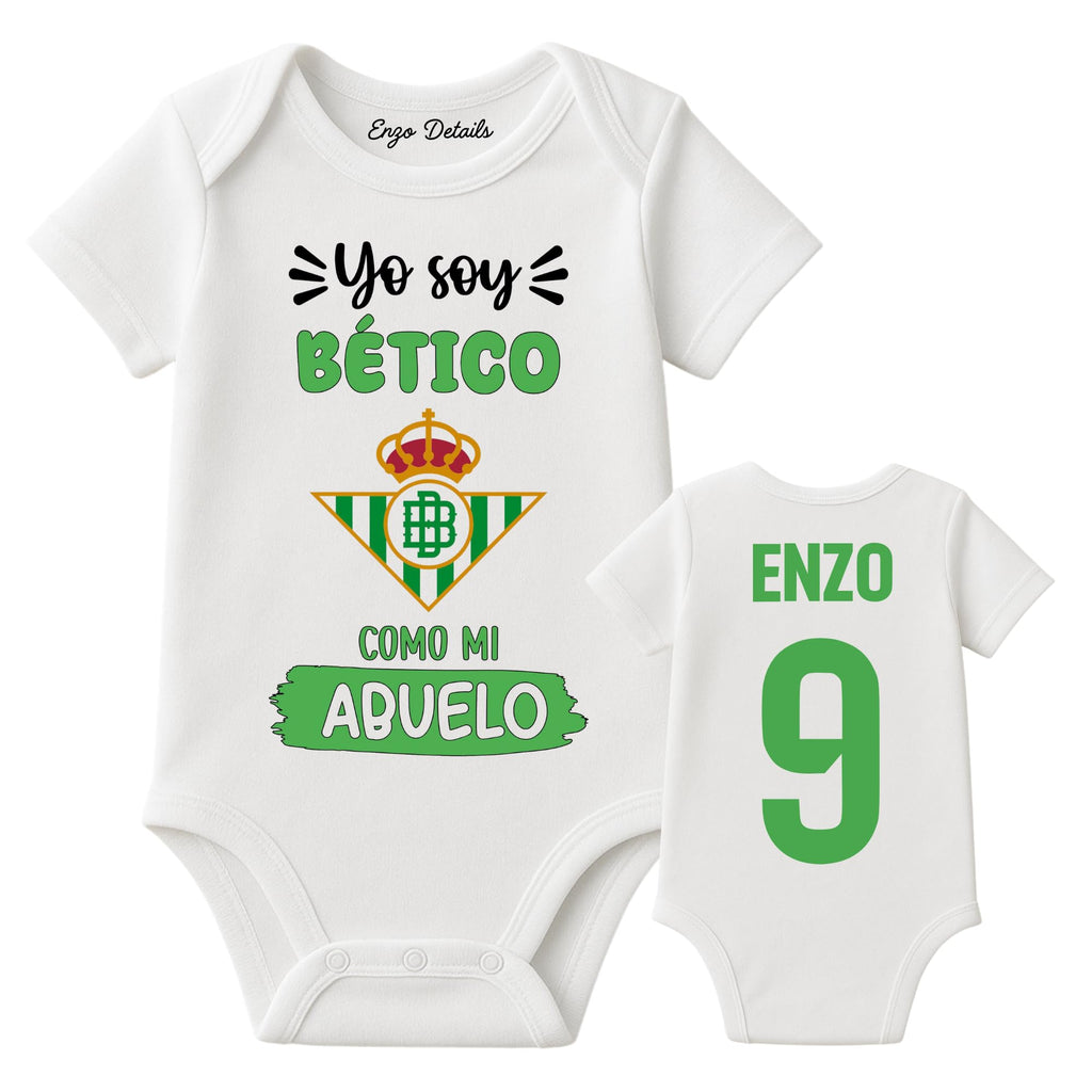 Body bebé Betis personalizado