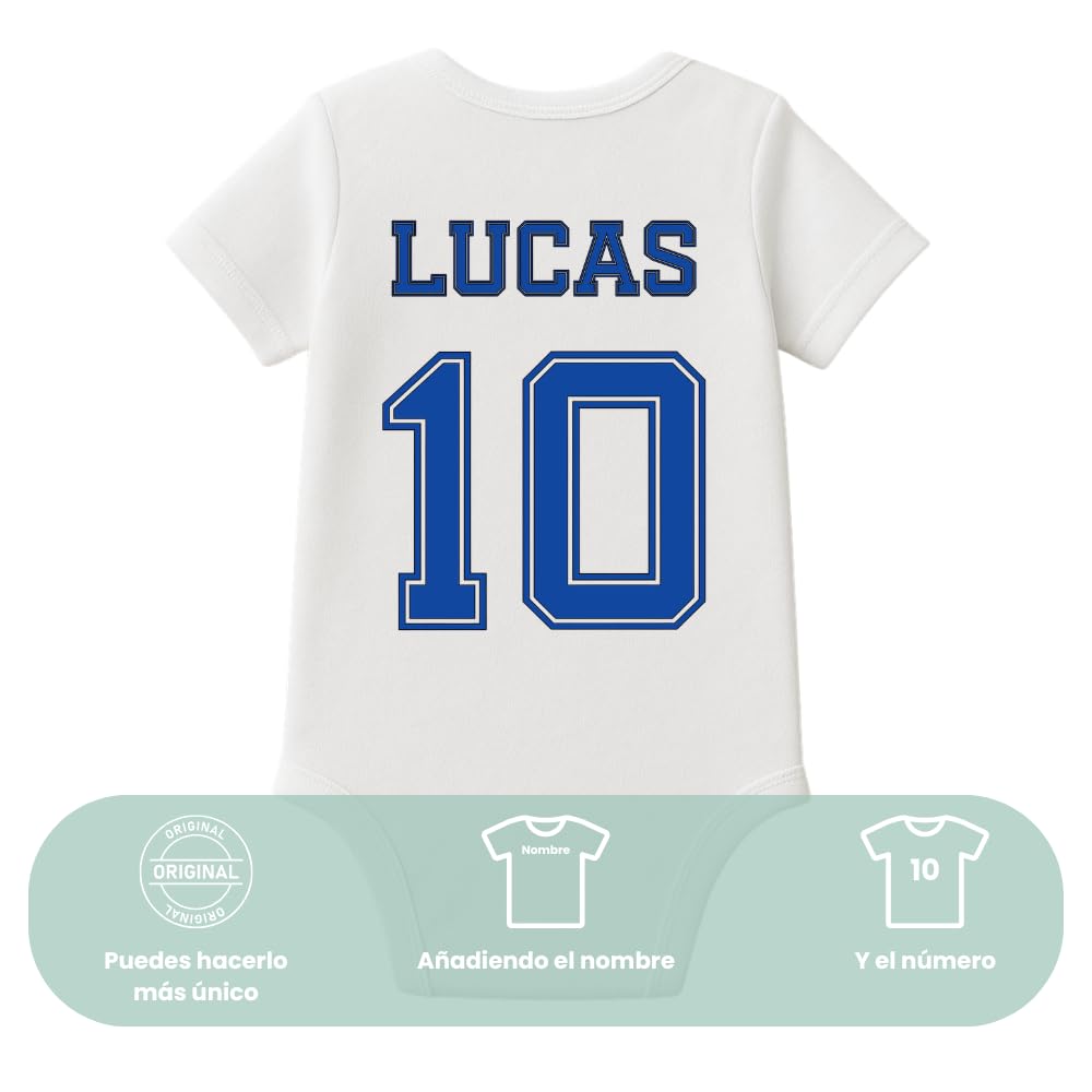 Body bebé personalizado equipo de fútbol