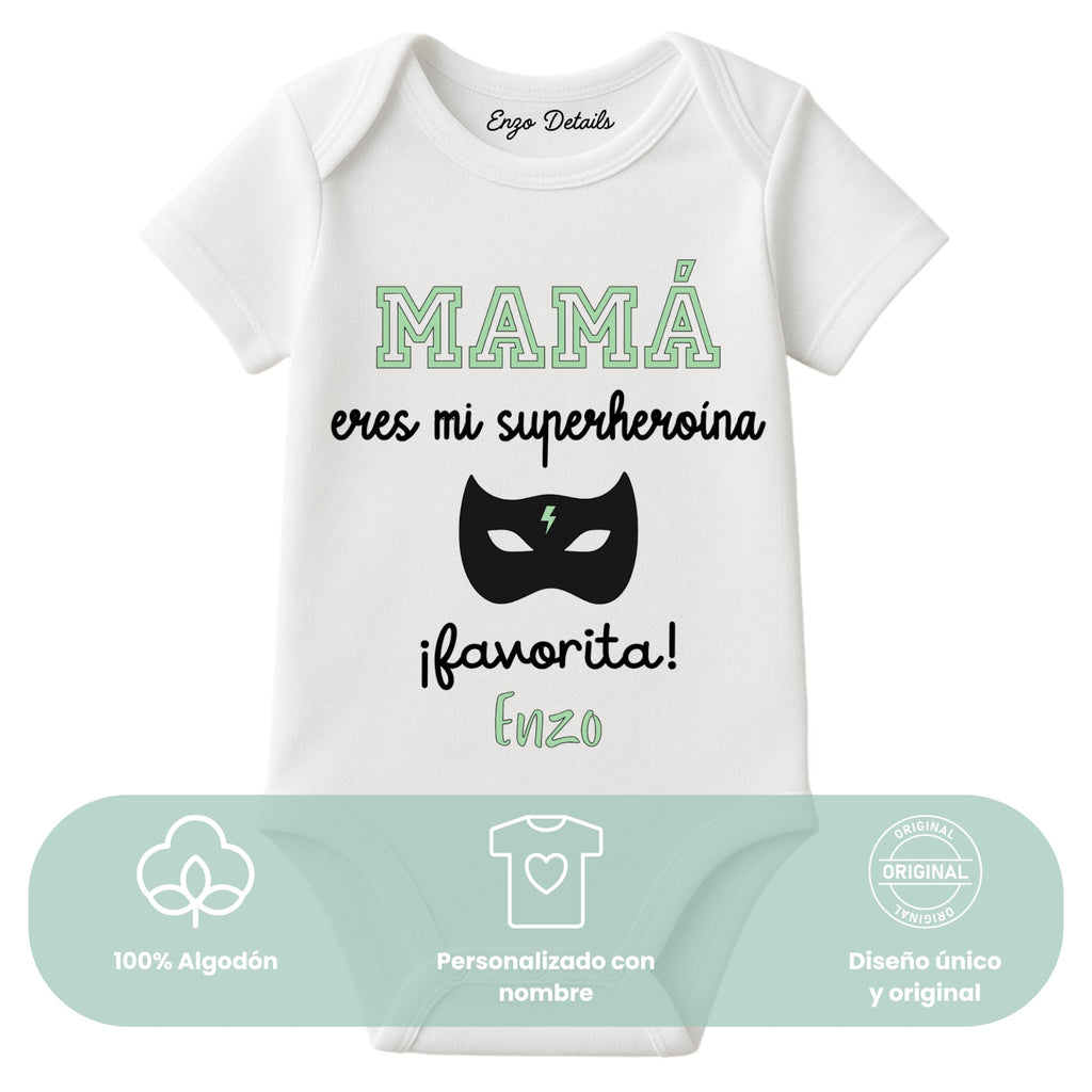 Body bebé Super-Mamá personalizado