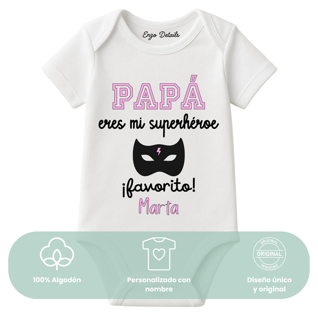Body bebé Super-Papá personalizado