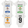 Body bebé personalizado fútbol