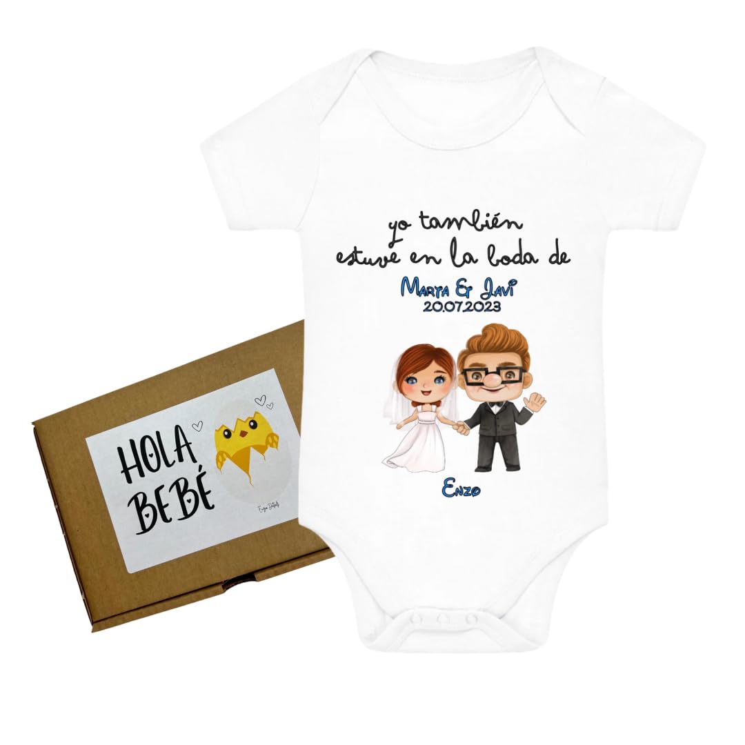 Body bebé personalizado Boda Disney