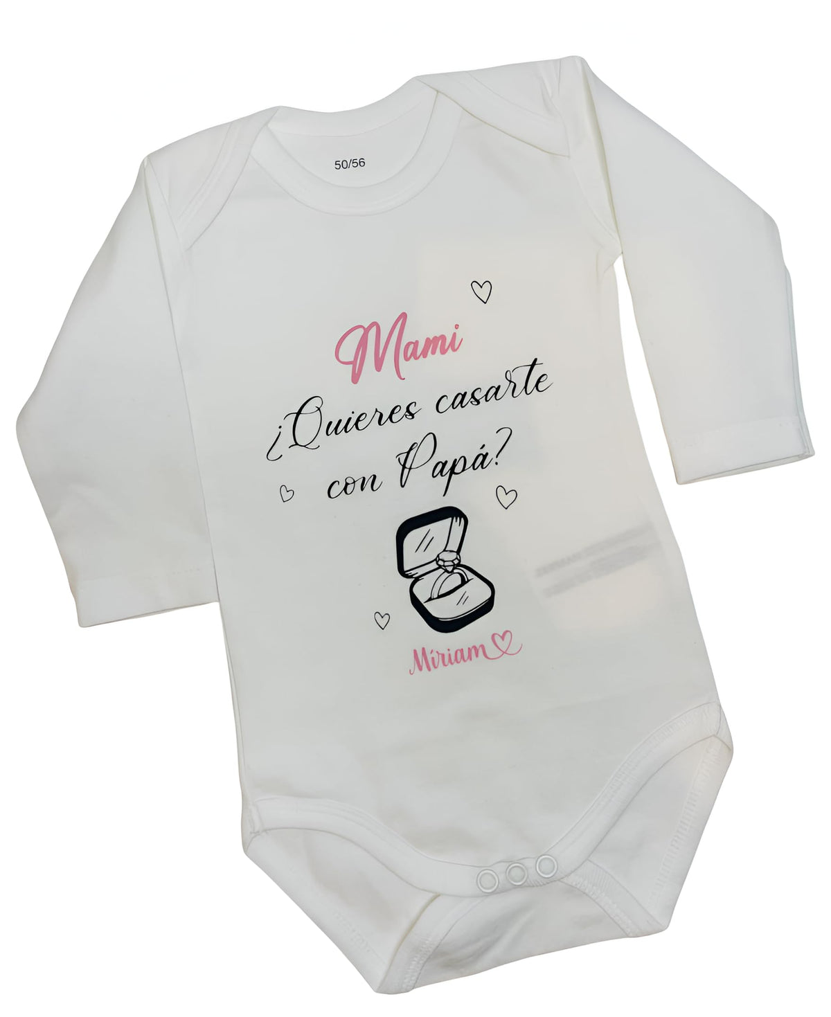 Body bebé personalizado Pedida de matrimonio