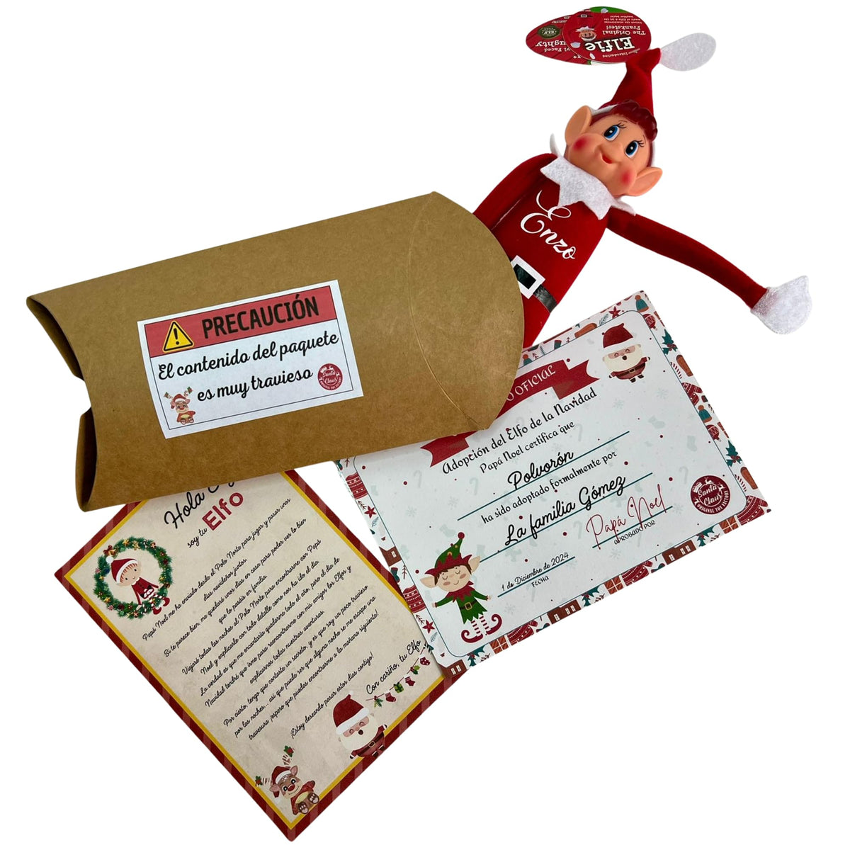 Elfo travieso Navidad personalizado