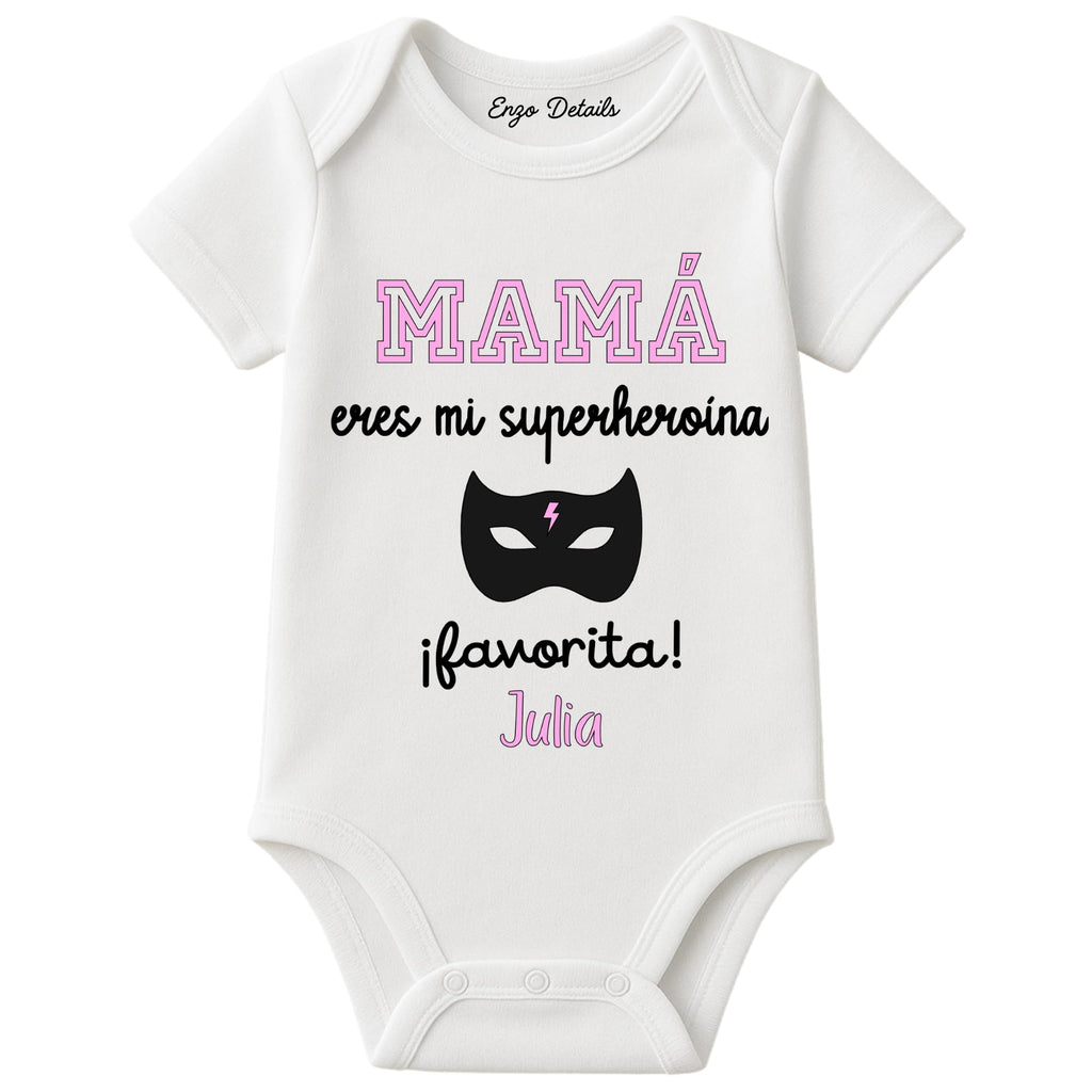 Body bebé Super-Mamá personalizado